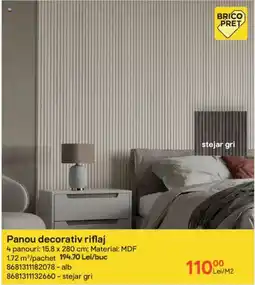 Panou decorativ riflaj