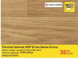Brico Depôt Parchet laminat HDF 8 mm Swiss Krono Ofertă