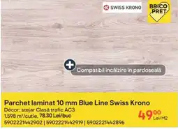 Brico Depôt Parchet laminat 10 mm Blue Line Swiss Krono Ofertă