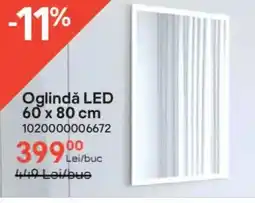 Brico Depôt Oglindă LED 60 x 80 cm Ofertă