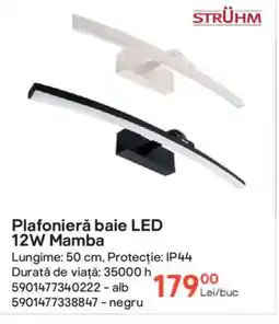 Brico Depôt Plafonierǎ baie LED 12W Mamba Ofertă