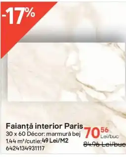 Brico Depôt Faianță interior Paris Ofertă