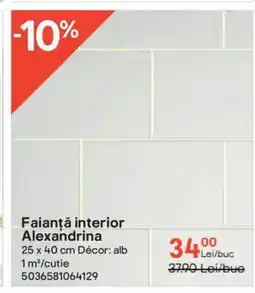 Brico Depôt Faianță interior Alexandrina Ofertă