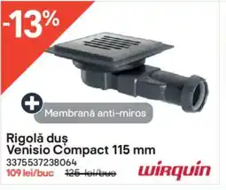 Rigolǎ duş Venisio Compact 115 mm