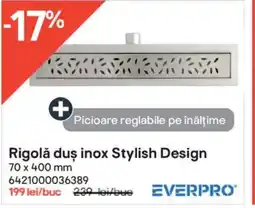 Rigolǎ duş inox Stylish Design