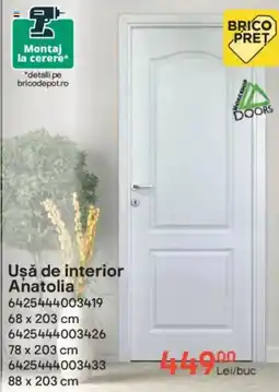 Brico Depôt Uşă de interior Anatolia Ofertă