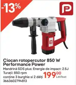 Brico Depôt Ciocan rotopercutor 850 W Performance Power Ofertă