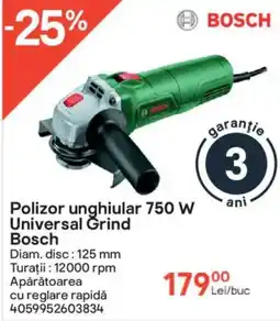 Brico Depôt Polizor unghiular 750 W Universal Grind Bosch Ofertă