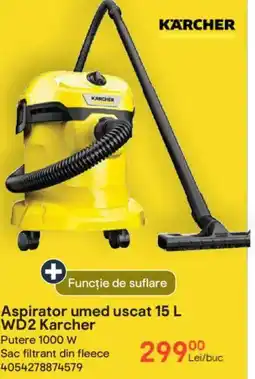 Brico Depôt Aspirator umed uscat 15 L WD2 Karcher Ofertă