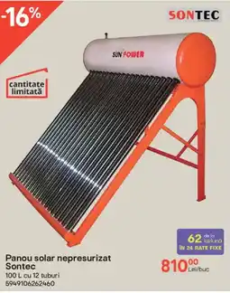 Brico Depôt Panou solar nepresurizat Sontec Ofertă