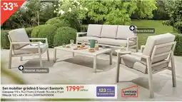 Brico Depôt Set mobilier grădină 5 locuri Santorin Ofertă