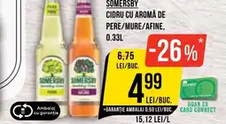 Mega Image SOMERSBY Cidru cu aromă de pere/mure/afine Ofertă