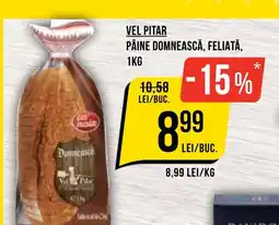 Mega Image Vel pitar pâine domnească, feliată Ofertă