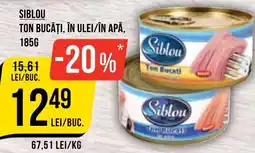 Mega Image Siblou ton bucăți, în ulei în apă Ofertă