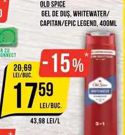 Mega Image Old spice gel de duş, whitewater/ capitan/epic legend Ofertă