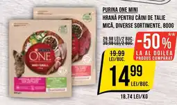 Mega Image Purina one mini hrană pentru câini de talie mică Ofertă