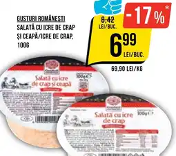 Mega Image Gusturi românesti salată cu icre de crap şi ceapă/icre de crap Ofertă