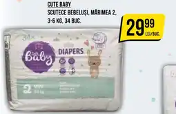 Mega Image Cute baby scutece bebeluși, mărimea 2 Ofertă
