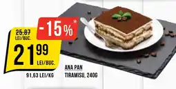 Mega Image Ana pan tiramisu Ofertă