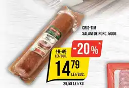 Mega Image Cris-tim salam de porc Ofertă