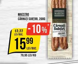 Mega Image Maestro cârnaţi subţiri Ofertă