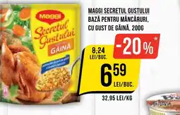 Mega Image Maggi secretul gustului bază pentru mâncăruri, cu gust de găină Ofertă