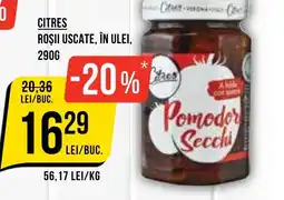 Mega Image Citres roşii uscate, în ulei Ofertă