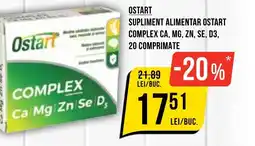 Mega Image Ostart supliment alimentar ostart complex ca, mg, zn, se, d3, Ofertă