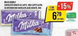 Mega Image MILKA Bubbly Ofertă