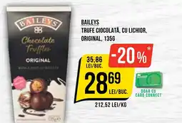 Mega Image BAILEYS Trufe ciocolată, cu lichior, original Ofertă