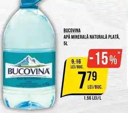 Mega Image Bucovina apă minerală naturală plată Ofertă