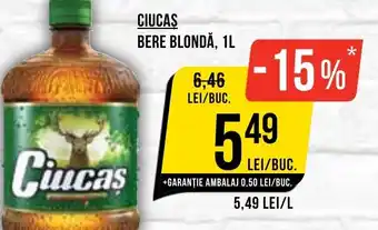 Mega Image Ciucas bere blondă Ofertă