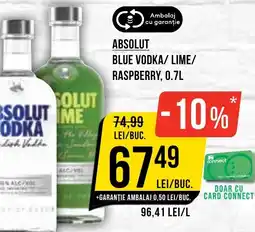 Mega Image Absolut blue vodka/ lime/ raspberry Ofertă