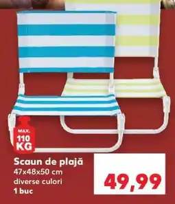 Kaufland Scaun de plajă Ofertă