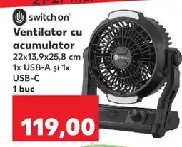 Kaufland Ventilator cu acumulator Ofertă
