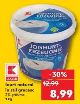 Kaufland Iaurt natural în stil grecesc Ofertă
