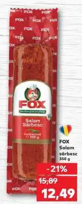 Kaufland FOX Salam sârbesc Ofertă