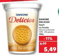 Kaufland DANONE DELICIOS iaurt cu fructe Ofertă