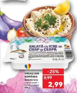 Kaufland Salată icre crap și ceapă Ofertă