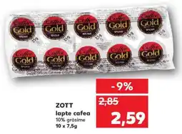 Kaufland ZOTT lapte cafea Ofertă