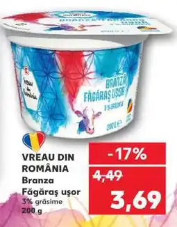 Kaufland Branza Făgăraș ușor Ofertă