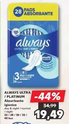 Kaufland ALWAYS ULTRA / PLATINUM Ofertă