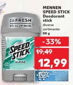 Kaufland MENNEN SPEED STICK Deodorant stick Ofertă