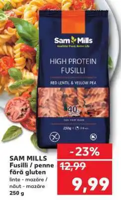 Kaufland SAM MILLS Fusilli / penne fără gluten Ofertă