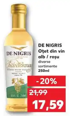 Kaufland DE NIGRIS Oțet din vin alb / roșu Ofertă