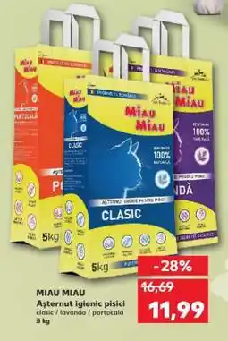 Kaufland MIAU MIAU Așternut igienic pisici Ofertă