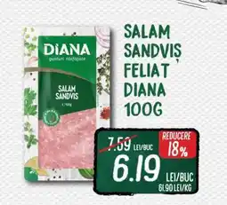 Diana Supermarket SALAM SANDVIȘ FELIAT DIANA 100G Ofertă