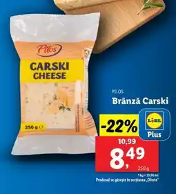 Lidl Pilos Brânză Carski Ofertă