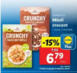 Lidl CROWNFIELD Müslï crocant Ofertă