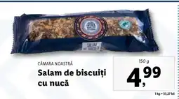 Lidl Salam de biscuiți, cu nucă Ofertă